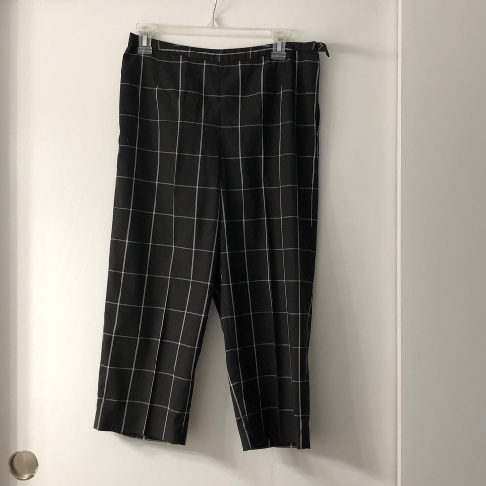 August Silk Cropped Trousers